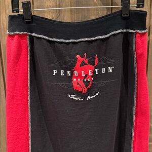 Pendleton Black and Red Graphic Pencil Skirt